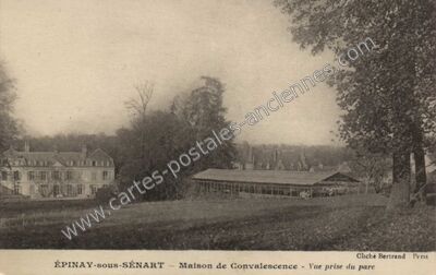Carte postale ancienne Maison de Convalescence - Vue prise du parc — Épinay-sous-Sénart (Essonne)