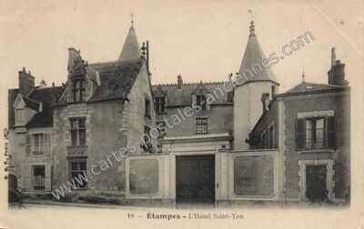 Carte postale ancienne L'Hôtel Saint-Yon — Étampes (Essonne)