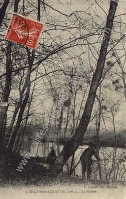 Carte postale ancienne La Rivière — Quincy-sous-Sénart (Essonne)