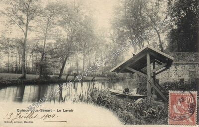Carte postale ancienne Le Lavoir — Quincy-sous-Sénart (Essonne)