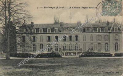 Carte postale ancienne Le Château. Façade nord-est — Ris-Orangis (Essonne)