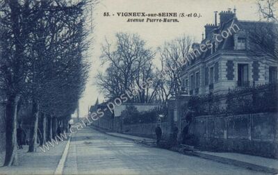 Carte postale ancienne Avenue Pierre-Marin — Vigneux-sur-Seine (Essonne)