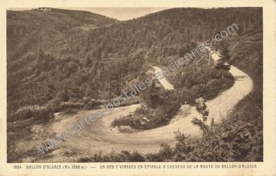 Carte postale ancienne Ballon d'Alsace — Lepuix (Territoire de Belfort)