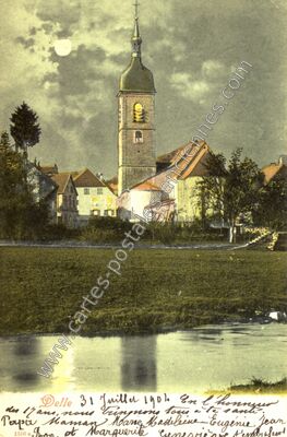Carte postale ancienne Delle — Delle (Territoire de Belfort)