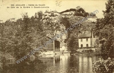 Carte postale ancienne Vallée du Cousin, Un Coin de la Rivière à Cousin-Laroche — Avallon (Yonne)