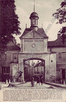Carte postale ancienne Cravant — Cravant (Yonne)