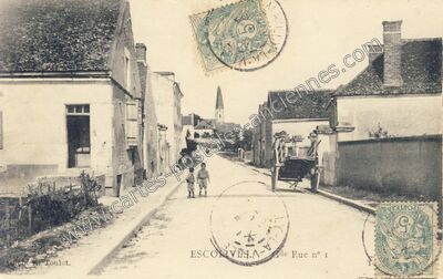 Carte postale ancienne Escolives — Escolives-Sainte-Camille (Yonne)