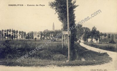 Carte postale ancienne Escolives — Escolives-Sainte-Camille (Yonne)