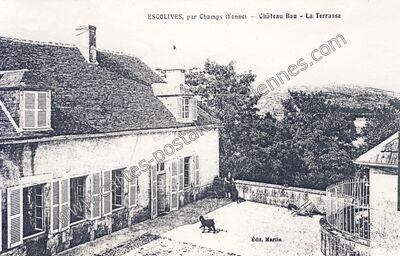 Carte postale ancienne Escolives — Escolives-Sainte-Camille (Yonne)
