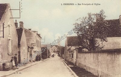 Carte postale ancienne Escolives — Escolives-Sainte-Camille (Yonne)