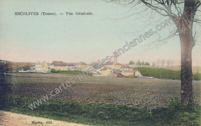 Carte postale ancienne Escolives — Escolives-Sainte-Camille (Yonne)