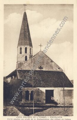Carte postale ancienne Escolives — Escolives-Sainte-Camille (Yonne)