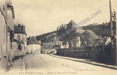 Carte postale ancienne Gy l'Eveque — Gy-l'Évêque (Yonne)