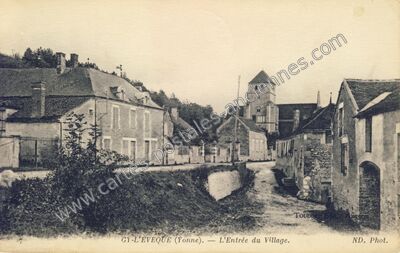 Carte postale ancienne Gy l'Eveque — Gy-l'Évêque (Yonne)