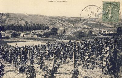 Carte postale ancienne Vue Générale — Jussy (Yonne)