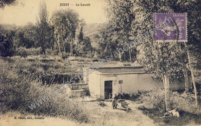Carte postale ancienne Le Laveir — Jussy (Yonne)