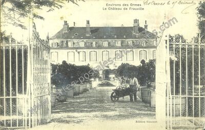 Carte postale ancienne Frauville — Les Ormes (Yonne)