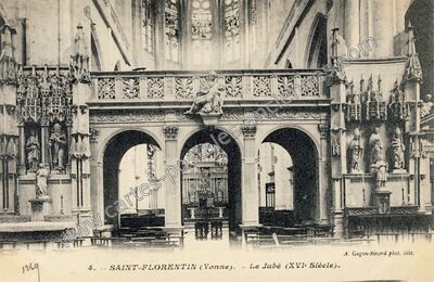 Carte postale ancienne Le Jubé (XVIe Siècle) — Saint-Florentin (Yonne)