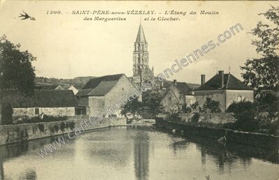 Carte postale ancienne St Pere sous Vezelay — Pere (Yonne)
