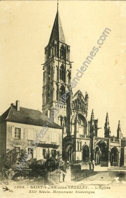 Carte postale ancienne St Pere sous Vezelay — Pere (Yonne)