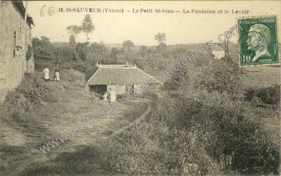 Carte postale ancienne St Sauveur — Saint-Sauveur-en-Puisaye (Yonne)