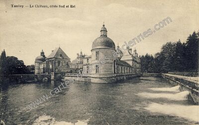Carte postale ancienne Le Château, côtés Sud et Est — Tanlay (Yonne)