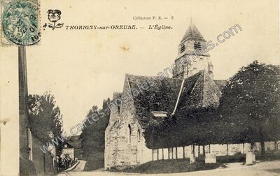 Carte postale ancienne L'Église — Thorigny-sur-Oreuse (Yonne)