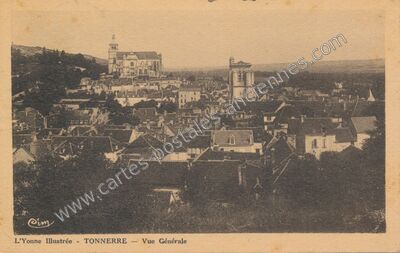 Carte postale ancienne L'Yonne Illustrée - Vue Générale — Tonnerre (Yonne)