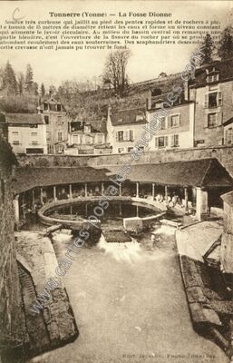 Carte postale ancienne La Fosse Dionne — Tonnerre (Yonne)