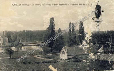 Carte postale ancienne Vallier — Toucy (Yonne)