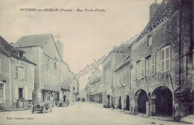 Carte postale ancienne Noyers sur Serein — Noyers (Yonne)