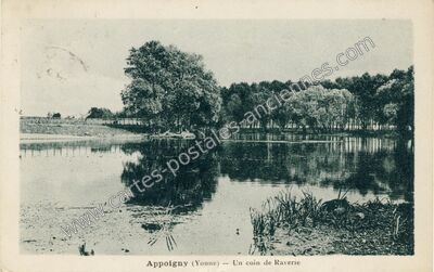 Carte postale ancienne Un coin de Raverie — Appoigny (Yonne)