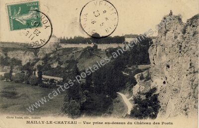 Carte postale ancienne Mailly le — Mailly-le-Château (Yonne)