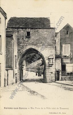 Carte postale ancienne Noyers sur Serein — Noyers (Yonne)