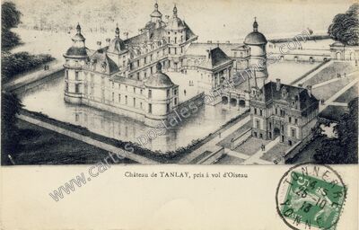 Carte postale ancienne Château de TANLAY — Tanlay (Yonne)