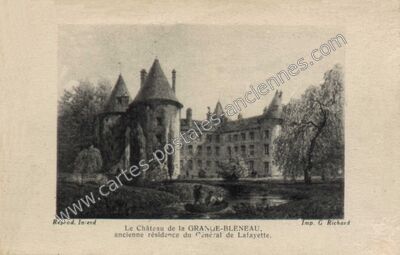 Carte postale ancienne Chateau de la Grange — Bléneau (Yonne)