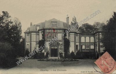 Carte postale ancienne Chateau de Charny — Charny (Yonne)