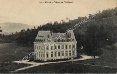 Carte postale ancienne Chateau de Chailleuse — Senan (Yonne)