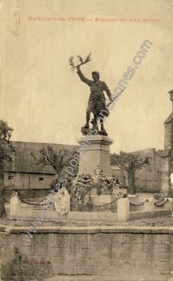 Carte postale ancienne Monument aux Morts — Autigny-la-Tour (Vosges)
