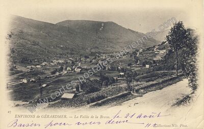 Carte postale ancienne La Vallée de la Bresse — La Bresse (Vosges)