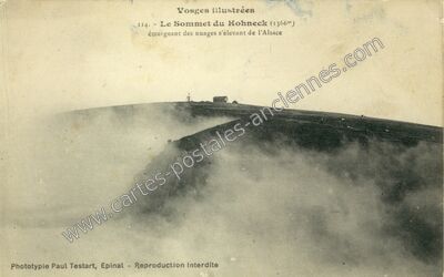 Carte postale ancienne Le Hohneck — La Bresse (Vosges)