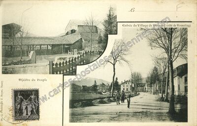 Carte postale ancienne Théâtre du Peuple — Bussang (Vosges)