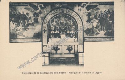 Carte postale ancienne Basilique du Bois Chenu — Domrémy-la-Pucelle (Vosges)