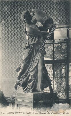Carte postale ancienne La Source du Pavillon — Contrexéville (Vosges)
