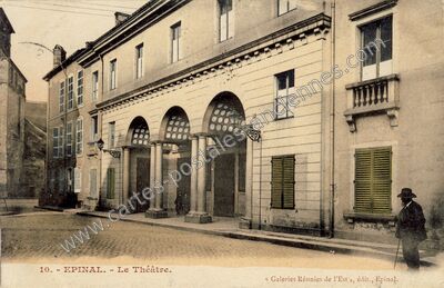 Carte postale ancienne Le Théâtre — Épinal (Vosges)