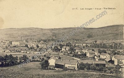 Carte postale ancienne Les Vosges - Vue Générale — Fraize (Vosges)