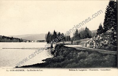 Carte postale ancienne La Roche du Lac — Gérardmer (Vosges)