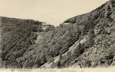 Carte postale ancienne Le Col de la Schlucht. — Châlet Hartmann — Gérardmer (Vosges)