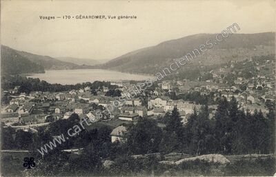 Carte postale ancienne Vue générale — Gérardmer (Vosges)