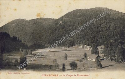 Carte postale ancienne Le Cirque de Retourneme r — Gérardmer (Vosges)